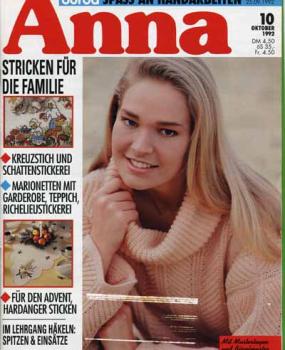 Anna 1992 Oktober Lehrgang: Spitzen und Einsätze häkeln
