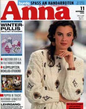 Anna 1993 November Kurs: Strickmaschen mit Stopfhohlnähten