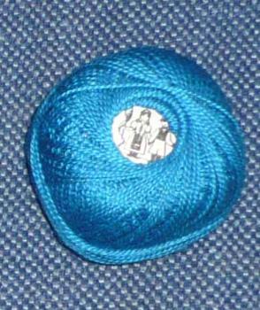 Perlgarn 8 aus Ungarn petrol 10 Gramm