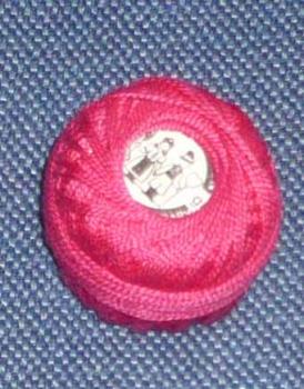 Perlgarn 8 aus Ungarn pink 10 Gramm