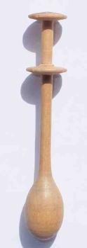 Klöppel ca 10,4 cm lang helles Holz