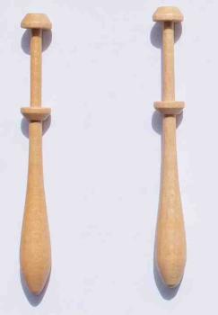 Paar Dänische Klöppel ca 10,3 cm lang