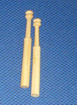 Paar spanische Palmholzklöppel 9,9 cm