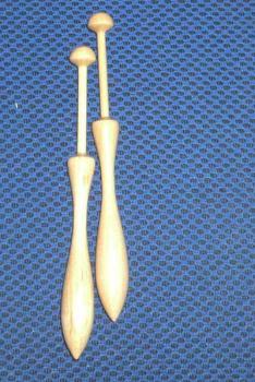 pair of danish bobbins 12 cm