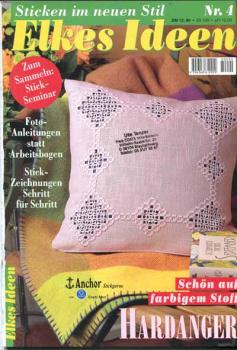 Elkes Ideen Nr. 4 - Hardanger Schön auf farbigem Stoff