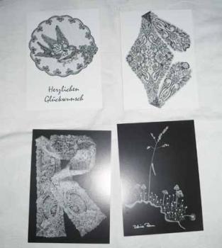 Postkartenset mit 8 Spitzenmotiven