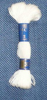 DMC Vierfachstickgarn 12 blanc 30 Meter