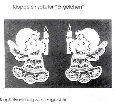 Engel mit Stern mit Rahmen und KB
