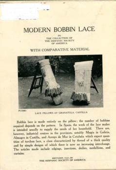 Modern Bobbin Lace in Collection of the Hispanic Society of Amer
