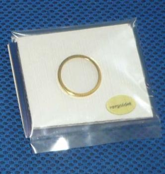 Brosche rund 25 mm vergoldet