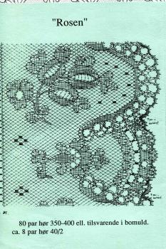 Klöppelbrief "Rosen" Nr. 89