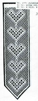 Klöppelbrief " Juleklokkestreng" von Kniplehuset