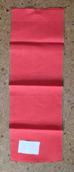 Leinenband rot mit grünen Rändern ca. 60 cm lang 20,2cm breit 8