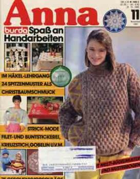 Anna 1985 November Lehrgang: Häkeln 24 Spitzenmuster als Christb