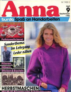 Anna 1986 September Lehrgang: Leder nähen
