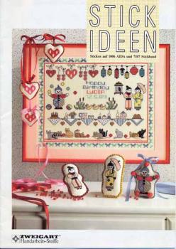 Sticken auf 1006 AIDA u. 7107 Stickband Stick Ideen Zweiart