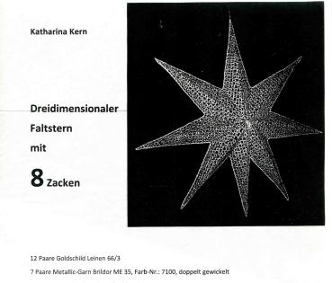 KB 3D Faltstern mit 8 Zacken  von Katharina Kern