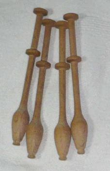 Set of 4 bobbins from Beglium 10 cm