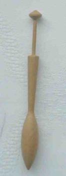 Kleiner Klöppel ca 8 cm lang helles Holz