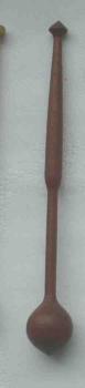 Klöppel ca 11,9 cm lang dunkles Holz