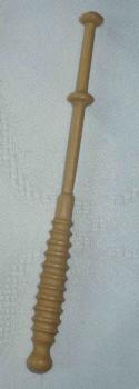Schön gedrechselter Klöppel ca 10,4 cm lang helles Holz