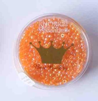 Rocailles 2 mm 15 gramm orange irisierend - Knorr pradell