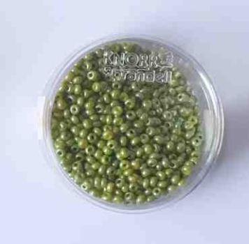 Rocailles 2,5 mm 13 gramm Perlmutt oliv- Knorr pradell
