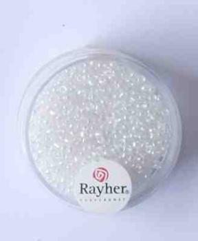 Rocailles 2 mm 17 gramm Transparent gelüstert- Rayher