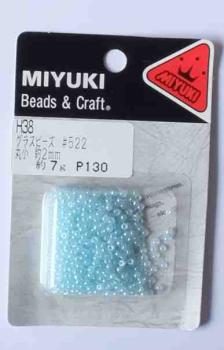 MIYUKI 2 mm 7 Gramm transparent hellblau