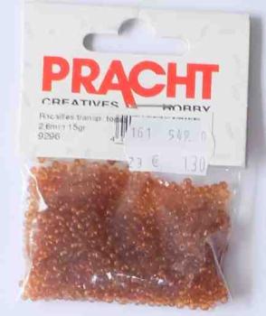 Rocailles 2,6 mm 15 Gramm transp. Topas - Pracht
