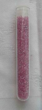 Rocailles rosa transparent