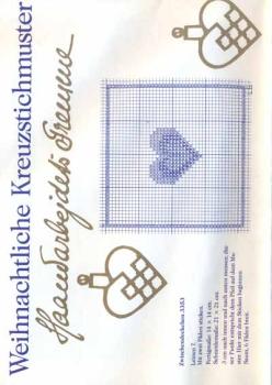 Weihnachtliche Kreuzstichmuster  - Bogen Haandarbejdets Fremme