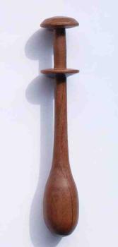 Klöppel ca 10,4 cm lang dunkles Holz