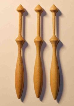 Set 3 dänische Klöppel ca 10,8 cm lang "Weigel"