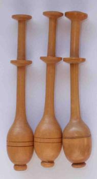 Set 3 Klöppel ca 10 cm lang