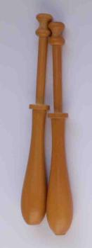 Paar französische Klöppel doppelter Kopf ca 10,5 cm lang