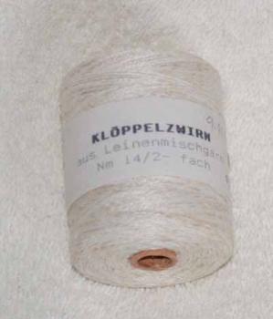 Klöppelzwirn aus Leinenmischgarn Nm 14/2 ecrue