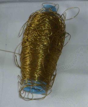 Metalliesiertes Garn ca 75 Gramm dunkelgold