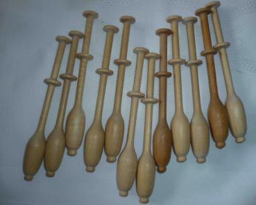 Set 12 Brügger Klöppel ca 10,5 cm lang