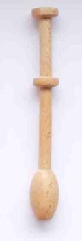 Set 3 Klöppel ca 10 cm lang helles Holz