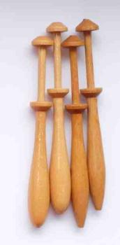 Set 6 dänische Klöppel 10,3 cm