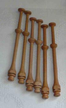 Set 6 Klöppel ca 10 cm lang