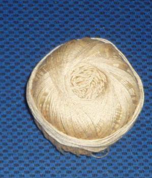 Filethäkelgarn 20 creme 20 Gramm