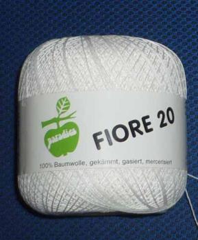 Fiore Häkelgarn 20  50 Gramm weiß Col 08