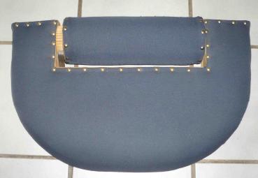 Dänisches Klöppelbrett mit Rolle - blau