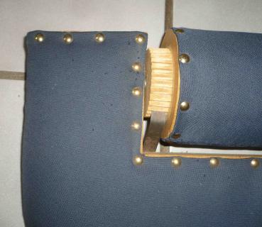 Preview: Dänisches Klöppelbrett mit Rolle - blau