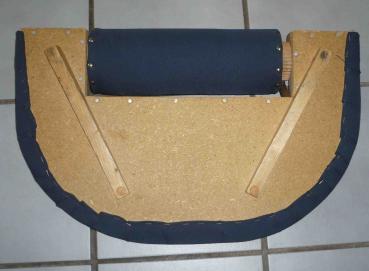 Preview: Dänisches Klöppelbrett mit Rolle - blau