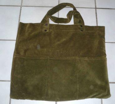 Preview: Dänisches Klöppelbrett mit Rolle - Oliv mit Tasche