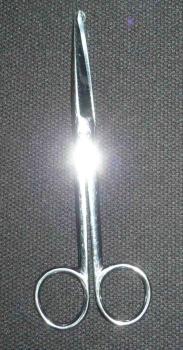Schere Metall ca 15 cm lang