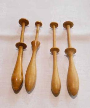 Set 4 Dänische Klöppel ca 10,5 cm